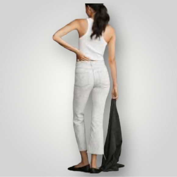 Anthropologie crop flare mid rise ankle jeans size 32 - Picture 9 of 14